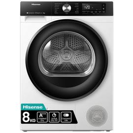 Hisense DH3S802BW3 8KG Heat Pump Tumble Dryer - White