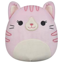 Squishmallows 7.5 inch Laura Pink Tabby Cat Plush
