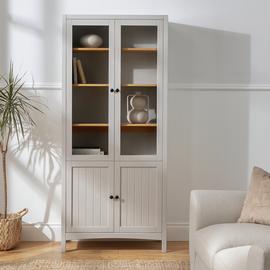 Habitat Bournemouth 4 Door Bookcase Cabinet - Grey