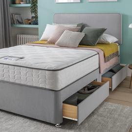 Silentnight Pavia Pocket Comfort Small Double Divan Set-Grey
