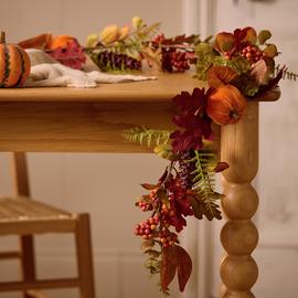 Argos Home Faux Floral Autumn and Halloween Garland