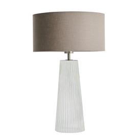 Habitat Le Marais XL Ribbed Glass Table Lamp Base Only-Clear