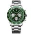 Rotary Men's Chronograph Green Dial Bracelet Watch