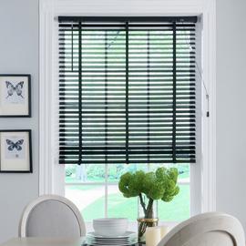 Little Black Book Basswood Black 50mm Venetian Blind - 90cm