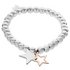 Amelia Grace Silver Colour Cut Out Star Charm Bracelet