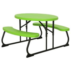 Lifetime Children's Oval 4 Seater Picnic Table - Green