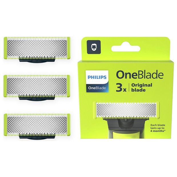 Buy Philips OneBlade Replacement Blades for Face 3 Pack QP230/50 | Shaving  accessories | Argos