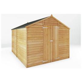 Mercia Wooden 10 x 8ft Overlap Windowless Shed