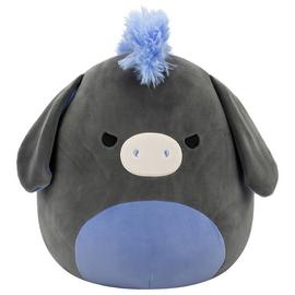 Squishmallows 12 inch Charcoal Donkey Don Plush