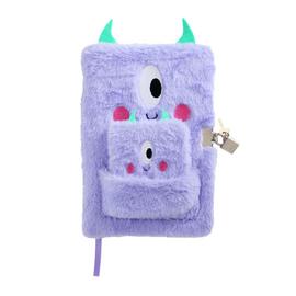 Home Bold Fluffy A5 64 Page Novelty Notebook With Lock & Key