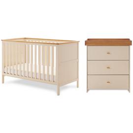 Obaby Evie Nursery 2 Piece Furniture Set - Beige