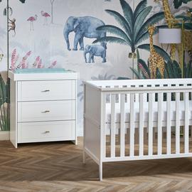 Obaby Evie Nursery 2 Piece Furniture Set - White