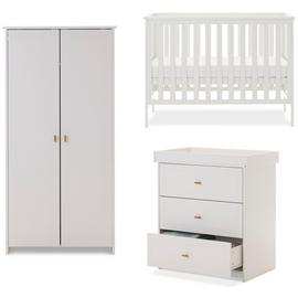 Obaby Evie Nursery 3 Piece Furniture Set - White