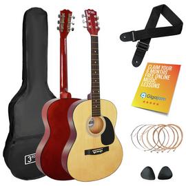 3rd Avenue Full Size Acoustic Guitar Pack - Natural