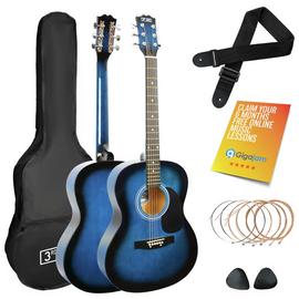 3rd Avenue Full Size Acoustic Guitar Pack - Blueburst