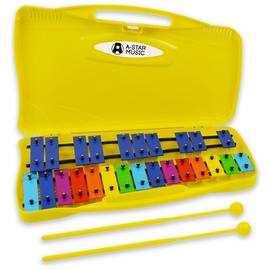 A-Star 25 Note Chromatic Glockenspiel - Rainbow
