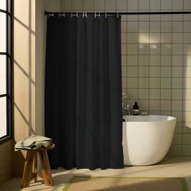 Home White Waffle Shower Curtain