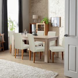 Argos Home Preston Oak Dining Table & 6 Chairs