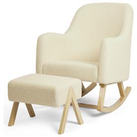 Ickle Bubba Roxby Nursery Chair and Stool - White