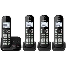 Panasonic KX-TGC464EB Cordless Phone & Answer Machine - Quad