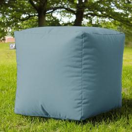 rucomfy Indoor Outdoor Cube Bean Bag - Light Blue