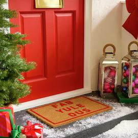 Habitat Fab-Yule-Ous Christmas Doormat