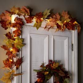 Argos Home Light Up Leaf Autumn and Halloween Garland