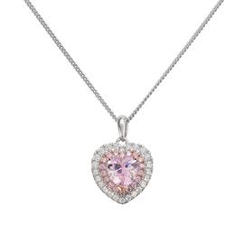 Revere 9ct Rose Gold Plated Heart Pendant Necklace
