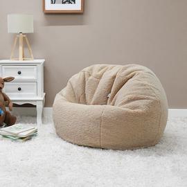 rucomfy Kids Fleece Slouchbag - Beige