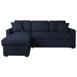 Habitat Reagan Fabric Left Hand Chaise Corner Sofa Bed