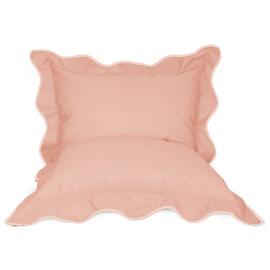 rucomfy Kids Scallop Out Squarbie Bean Bag- Dusky Pink