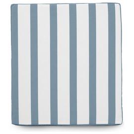 rucomfy Stripe Single Garden Bench Cushion - Blue & White