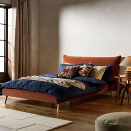 Habitat Marshmallow Velvet Bed Frame