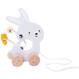 Chad Valley Woodland Wooden Pull Along Bunny