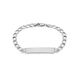 Revere Sterling Silver Personalised Curb ID Bracelet