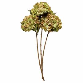 Argos Home Artificial Green Hydrangea Single Stem 3 Pack