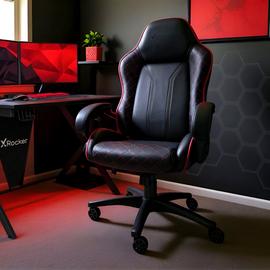 X Rocker Maelstrom Office Gaming Chair - Black & Red