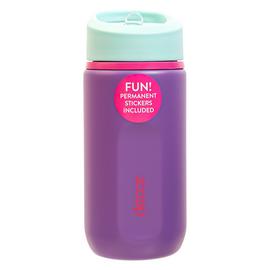 Decor Purple Kids Water Bottle With Stickers - 500ml