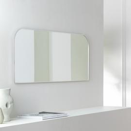 Habitat Silver Round Edge Rectangular Wall Mirror - 40x100cm