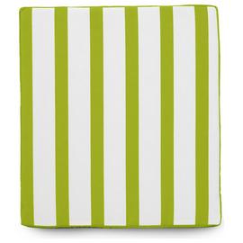 rucomfy Stripe Single Garden Bench Cushion - Green & White