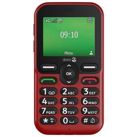 SIM Free Doro Leva E10 Mobile Phone - Red