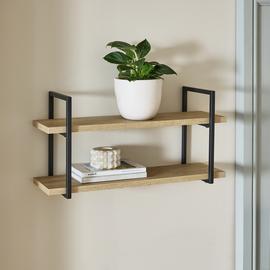 Habitat Loft Living 60cm Wall Shelf - Oak