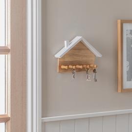 Argos Home Pack of 5 House Key Hook - Natural