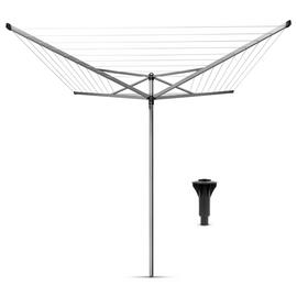 Brabantia Topspinner 50m 4 Arm Rotary Airer & Concrete Tube