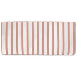 rucomfy Stripe Garden Bench Cushion - Pink & White