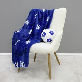 Chelsea FC Fleece Throw - Blue - 100x150cm