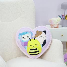 Squishmallows Heart Shaped Cushion - Lavender - 34x30cm