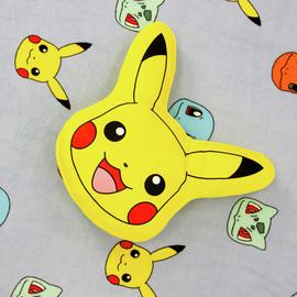 Pokémon Pikachu Shaped Cushion - Yellow - 35x35cm