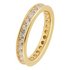 Revere 9ct Gold Plated Cubic Zirconia Eternity Ring