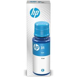HP 31 70ml High Yield Original Ink Bottle - Cyan
